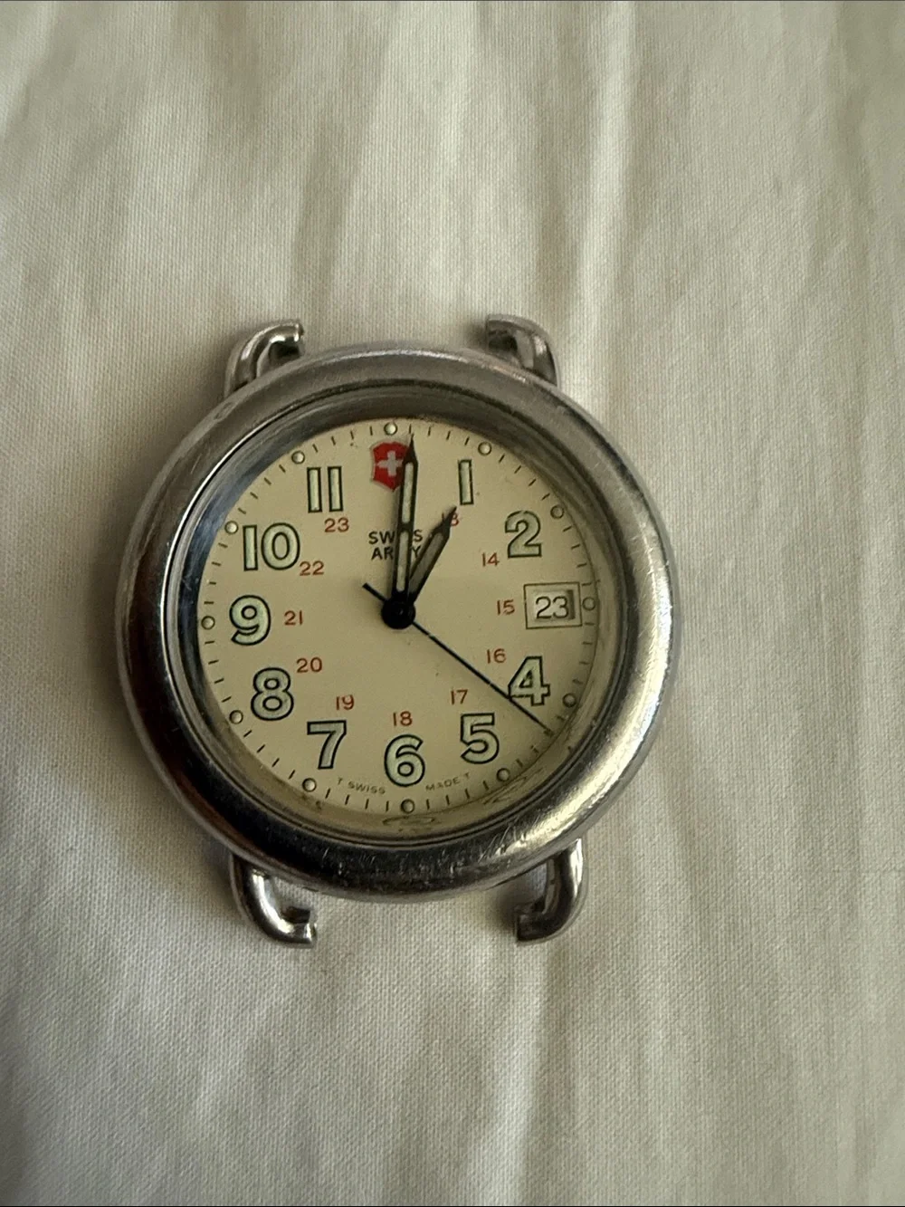 Vintage Swiss Army Men’s Watch Delta Field Cavalry Watch Time Stainless Steel